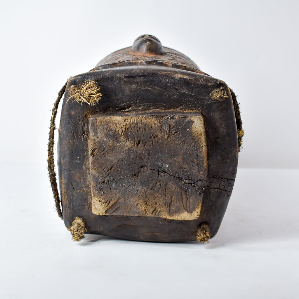 Kuba Wood Figural Container Congo