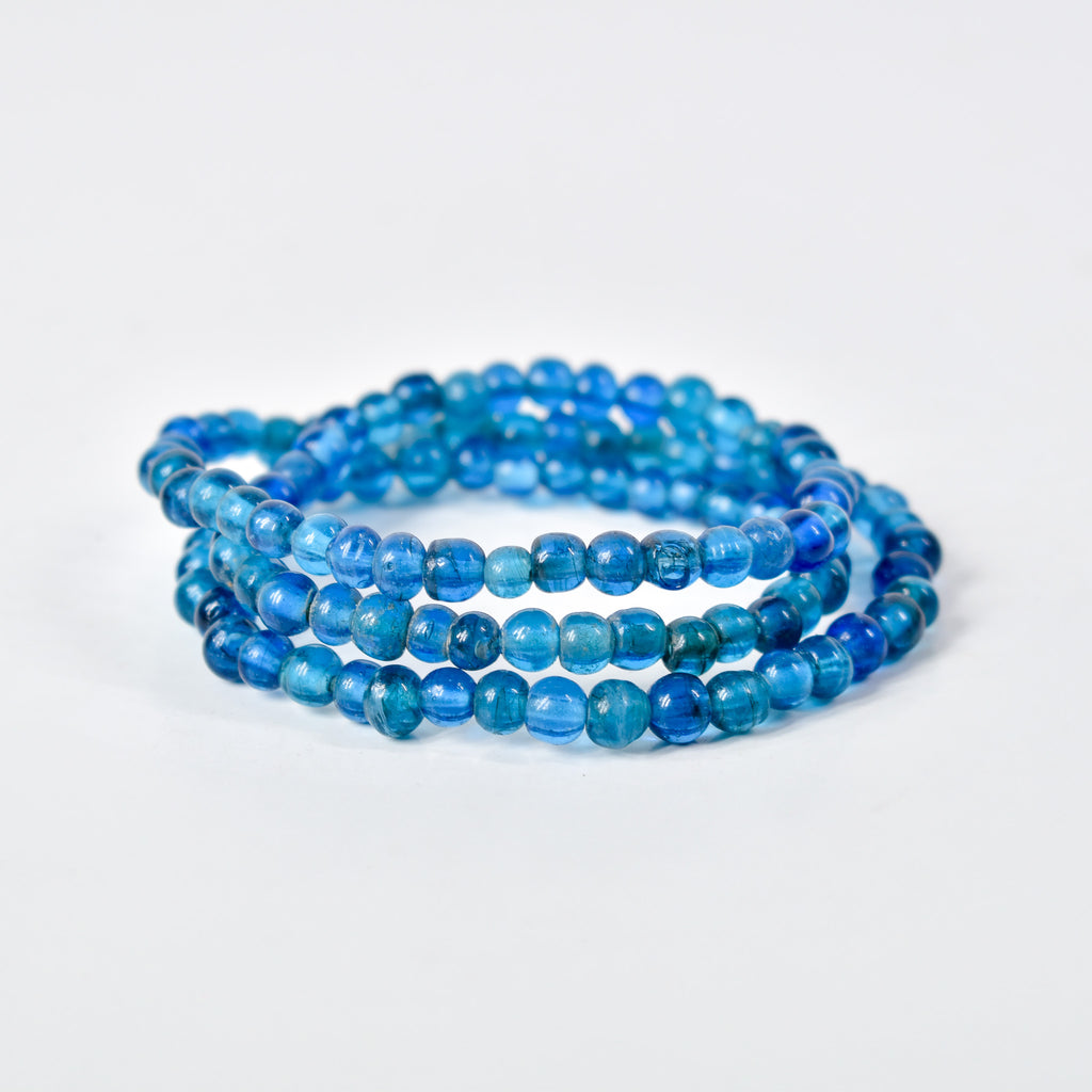 Bohemian Blue Translucent Trade Beads Czech