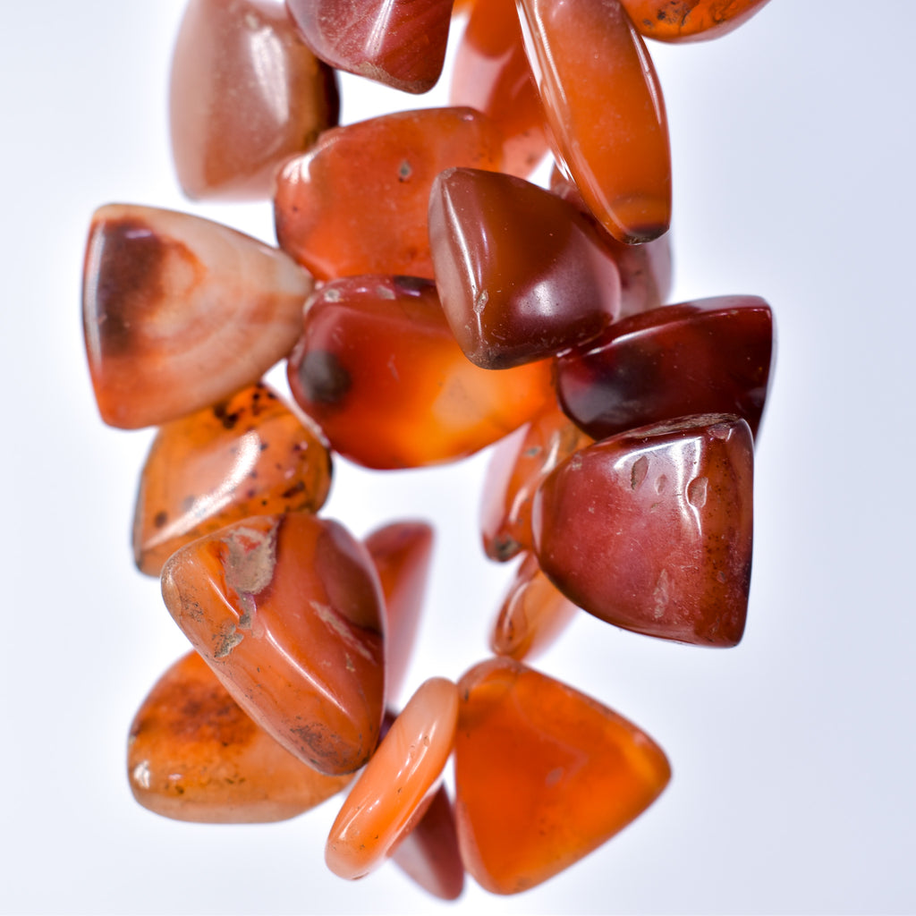 Triangular Carnelian Stone Beads