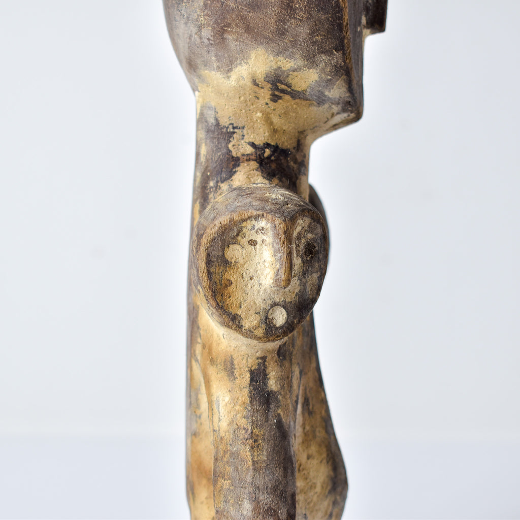 Lega 3 Faced Wood Figure Congo