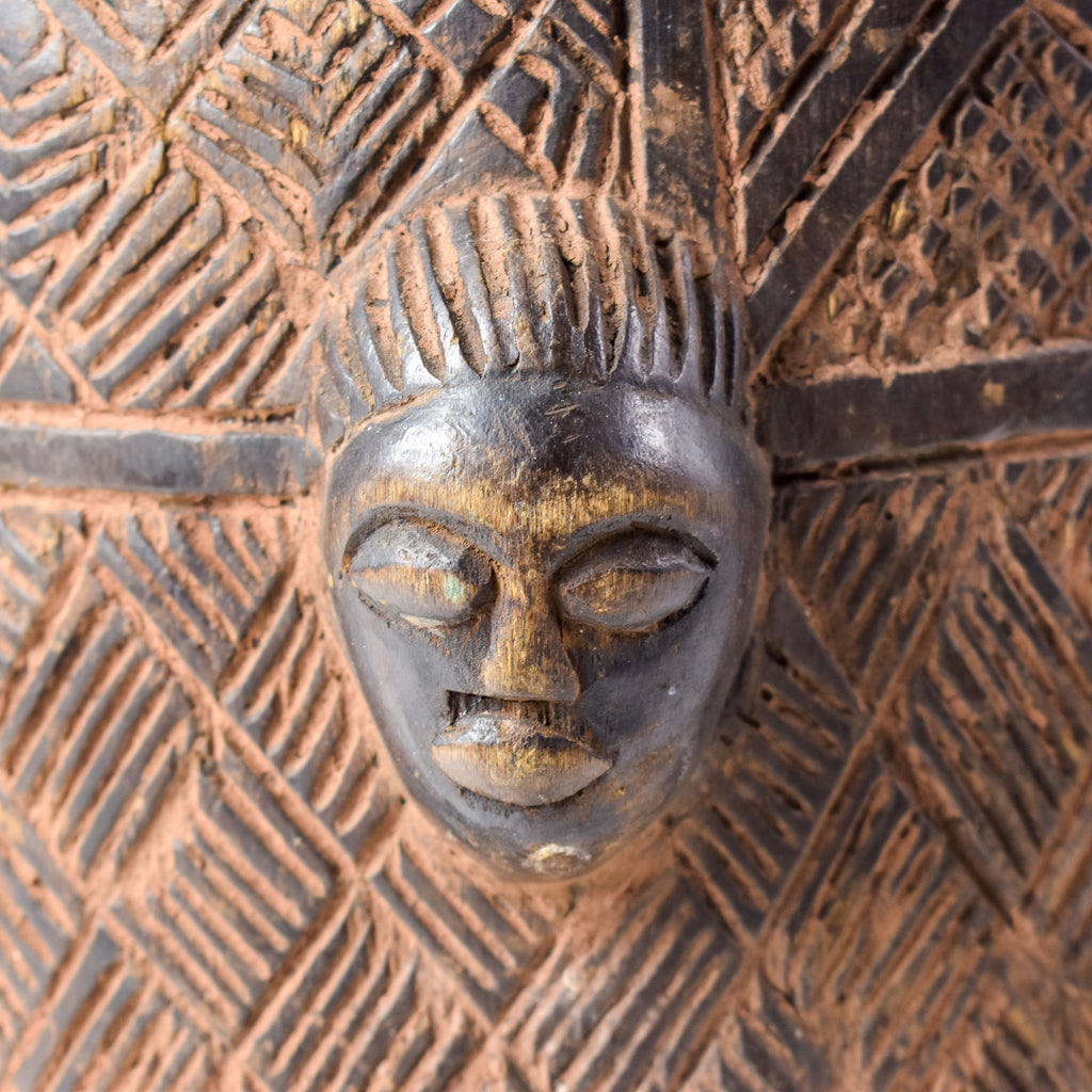 Kuba Wood Figural Container Congo
