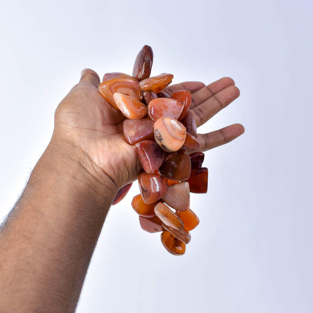 Triangular Carnelian Stone Beads