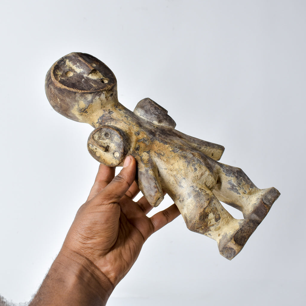 Lega 3 Faced Wood Figure Congo