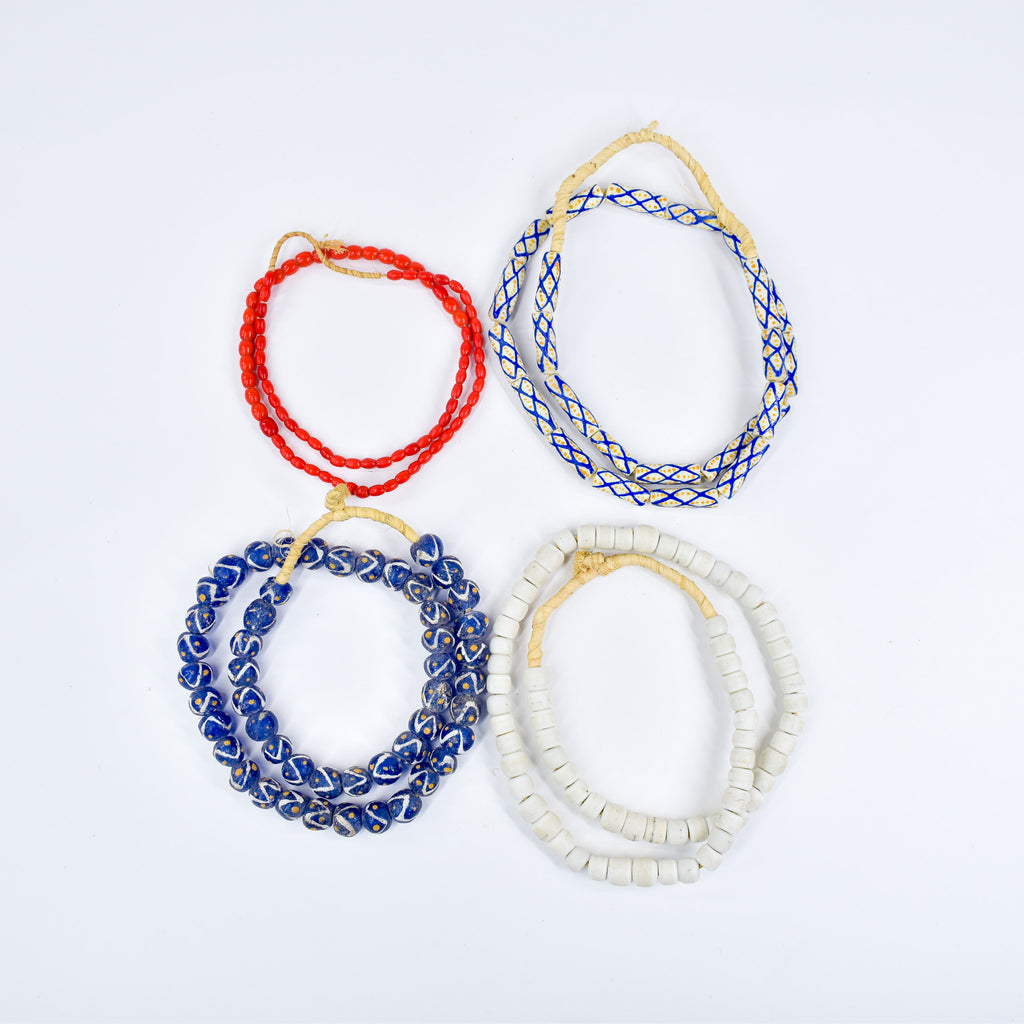 4 Strands Mixed Trade Bead Grab Bag