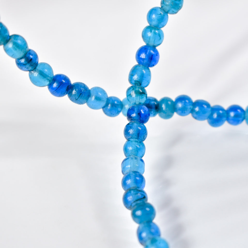 Bohemian Blue Translucent Trade Beads Czech