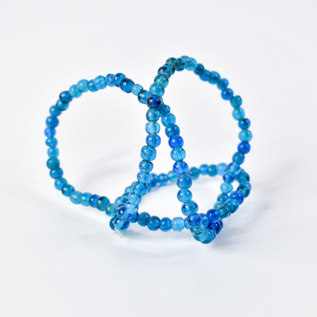 Bohemian Blue Translucent Trade Beads Czech