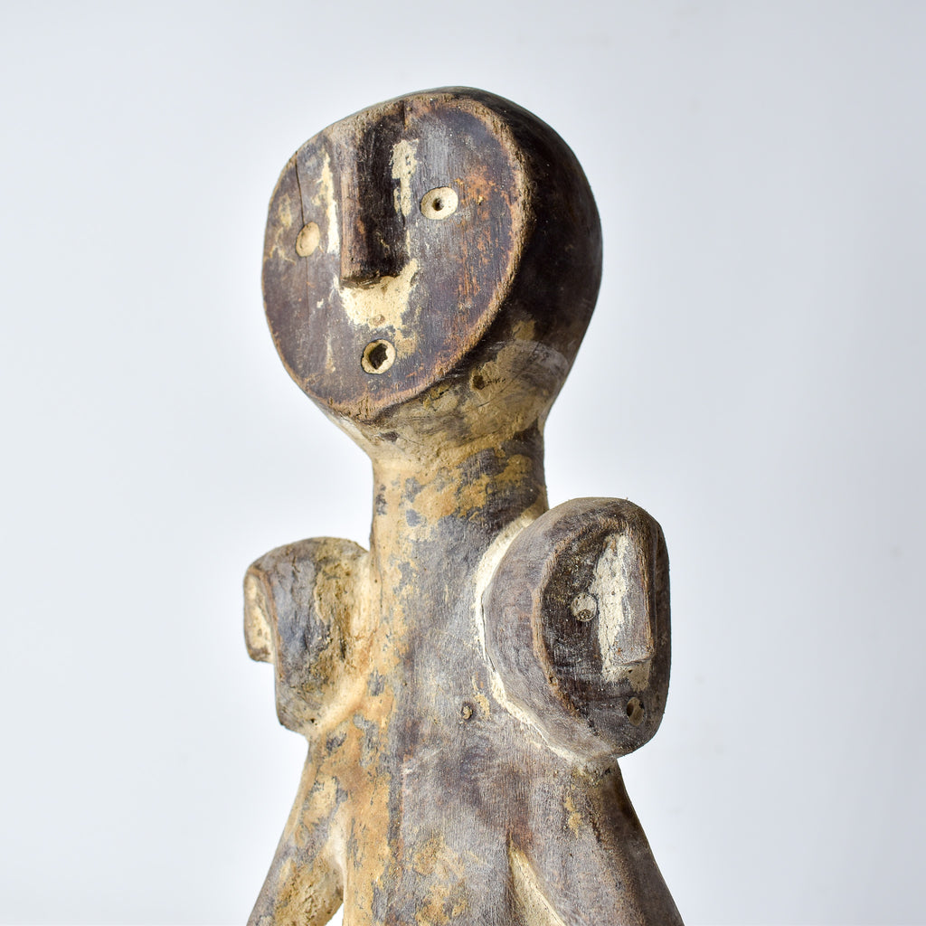 Lega 3 Faced Wood Figure Congo