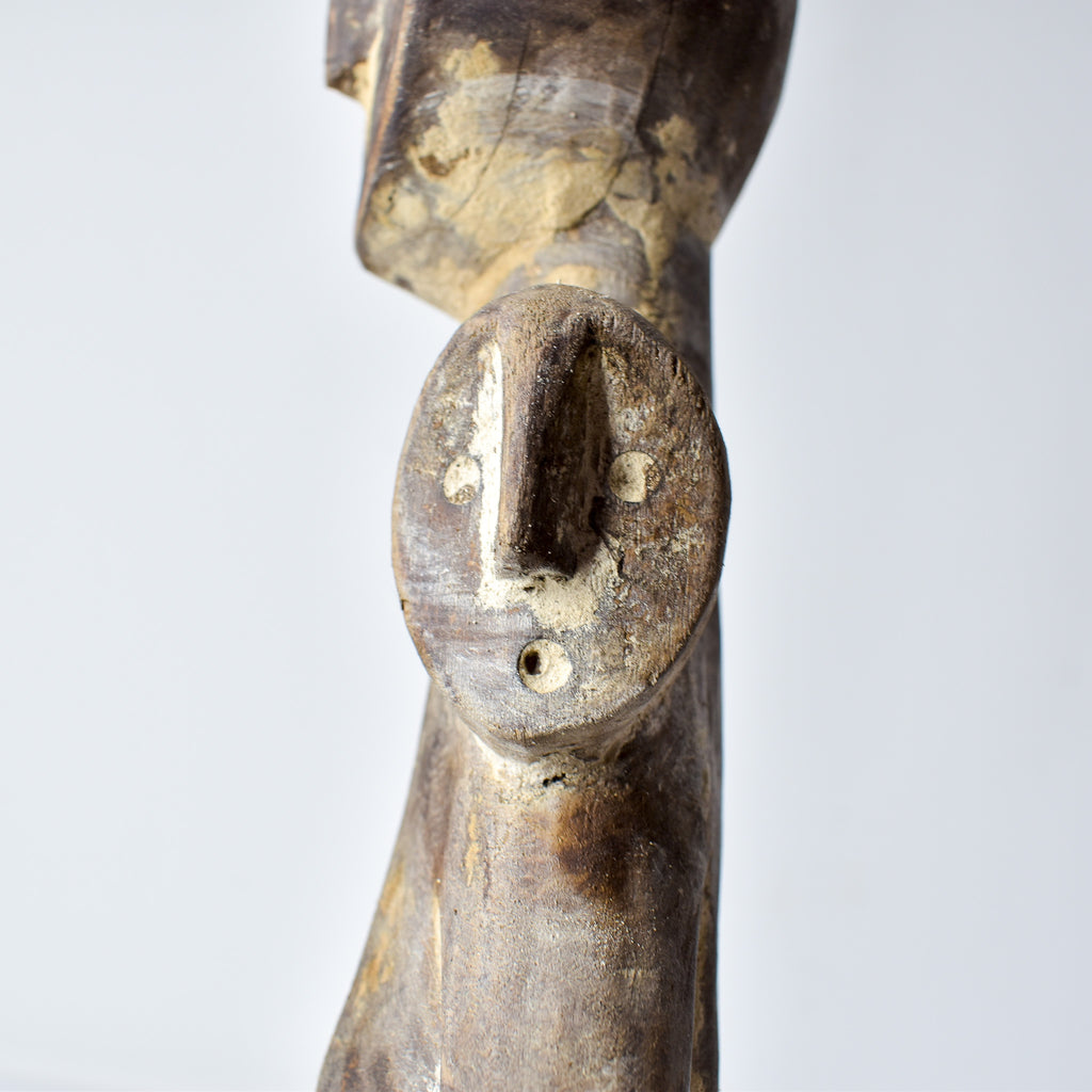 Lega 3 Faced Wood Figure Congo