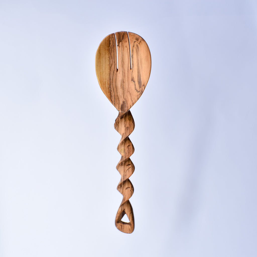 Maasai Olivewood Serving Spoon Set Kenya