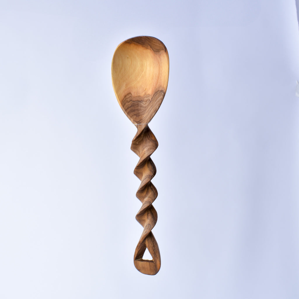 Maasai Olivewood Serving Spoon Set Kenya