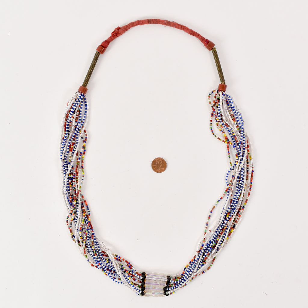 Fulani Beaded Necklace 32 Inch