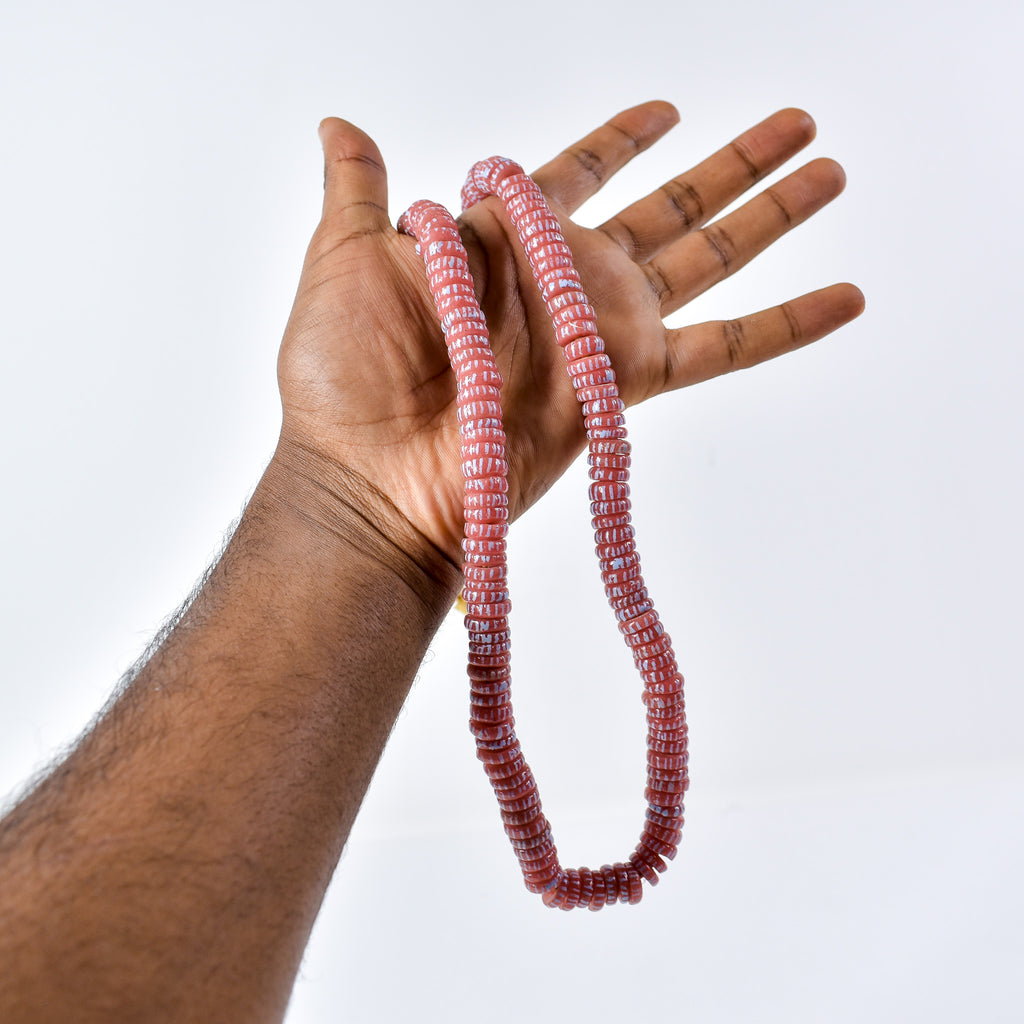 Krobo "Recycled" Powder Glass Disk Trade Beads