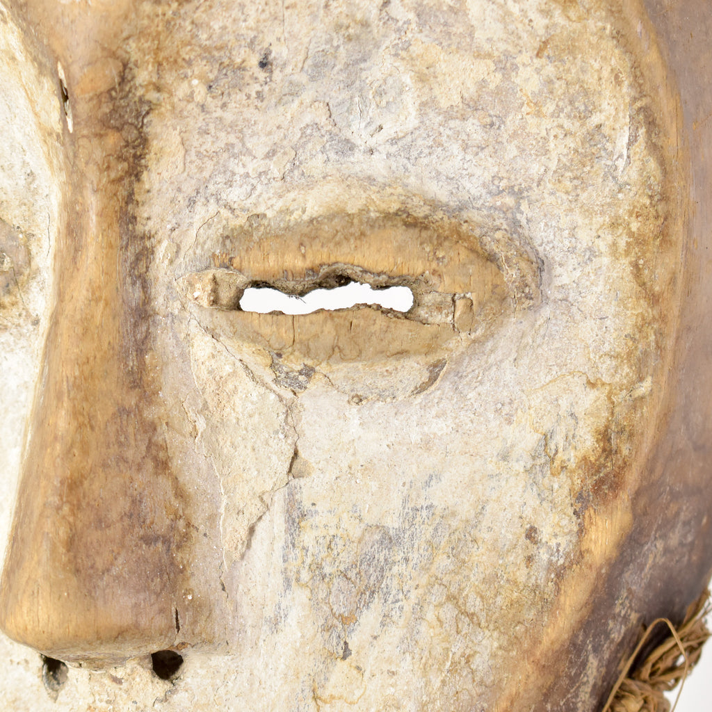 Lega Bwami Society Mask with Raffia Congo