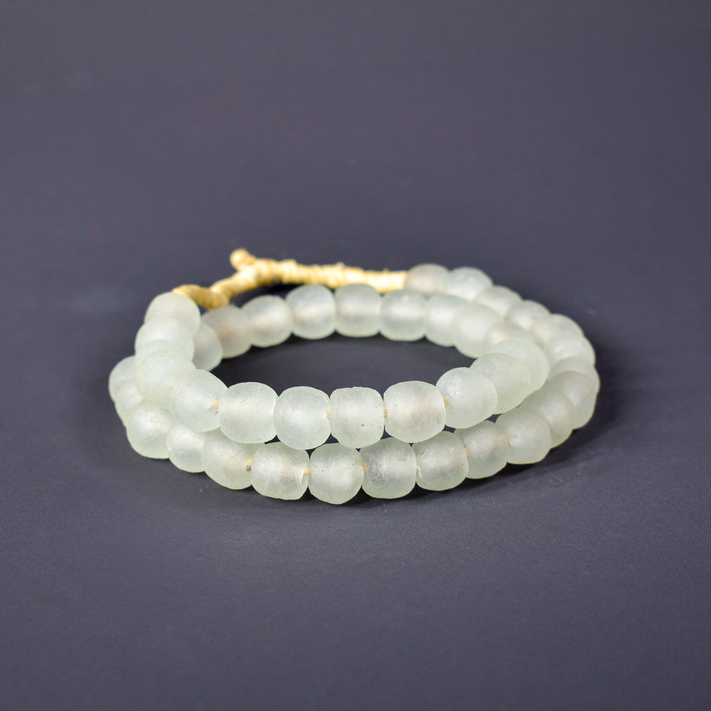 Krobo Recycled Powder Glass Translucent Trade Beads