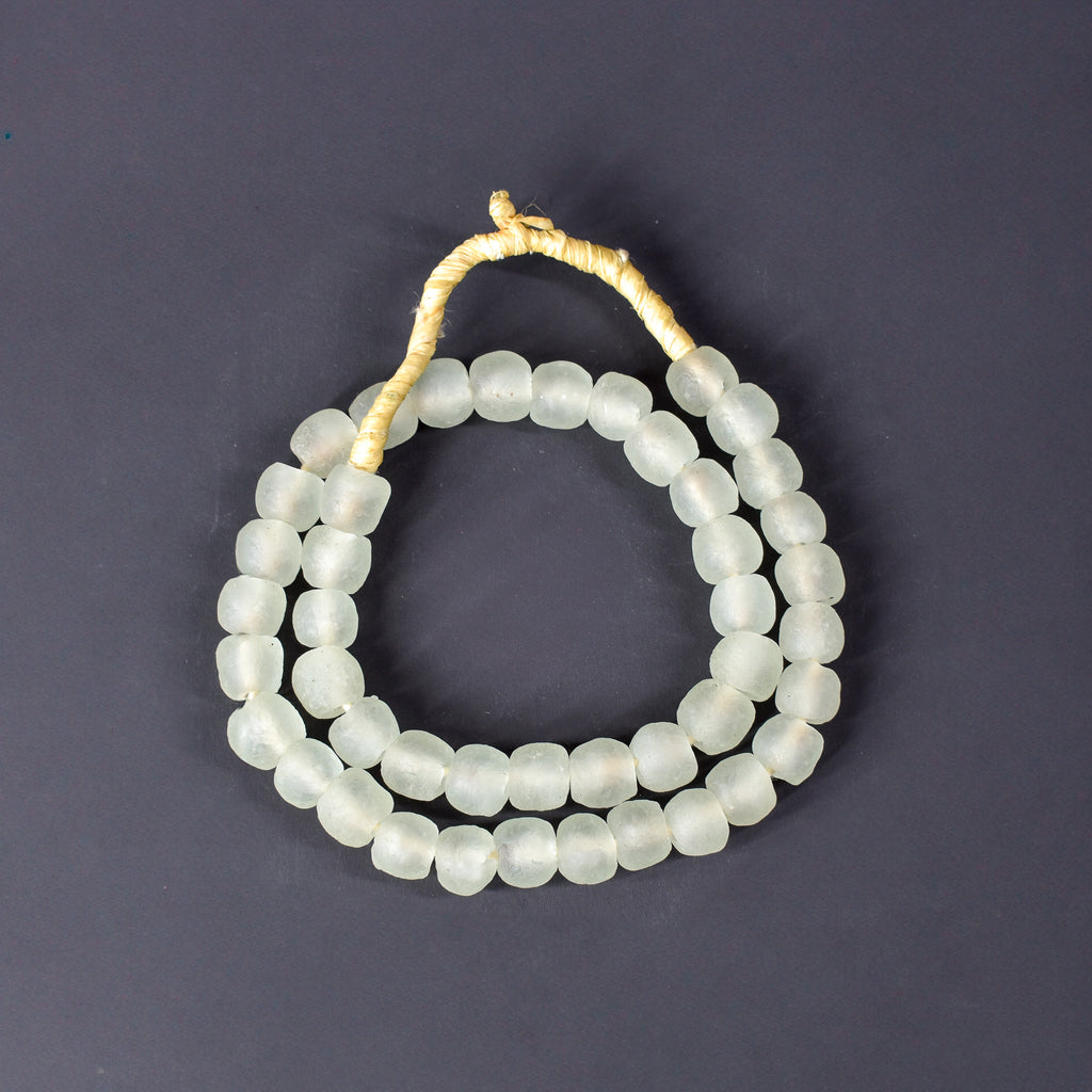 Krobo Recycled Powder Glass Translucent Trade Beads