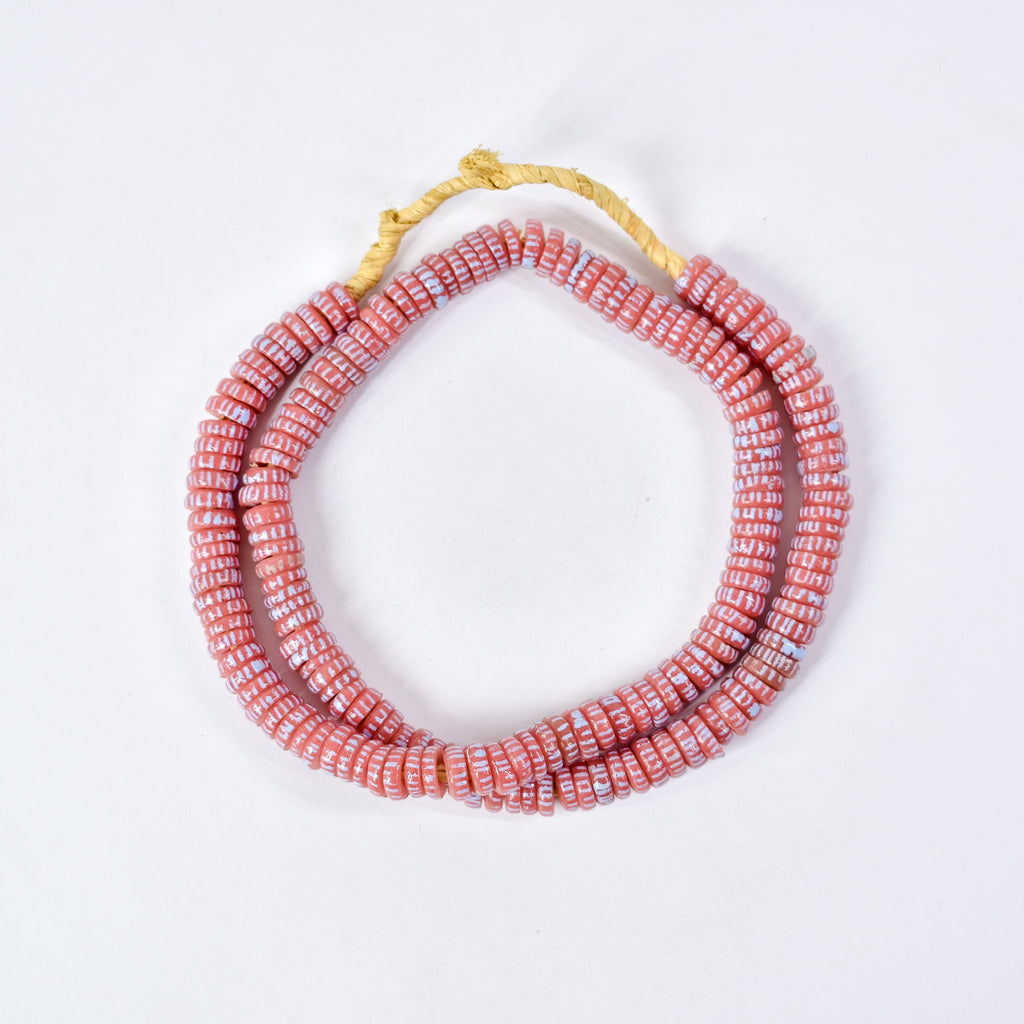 Krobo "Recycled" Powder Glass Disk Trade Beads