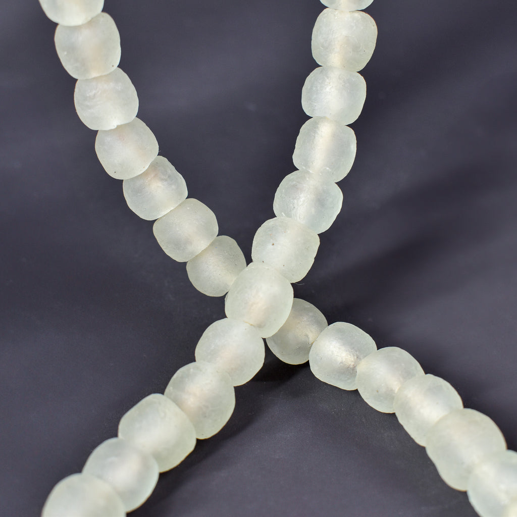 Krobo Recycled Powder Glass Translucent Trade Beads