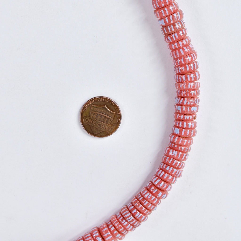 Krobo "Recycled" Powder Glass Disk Trade Beads