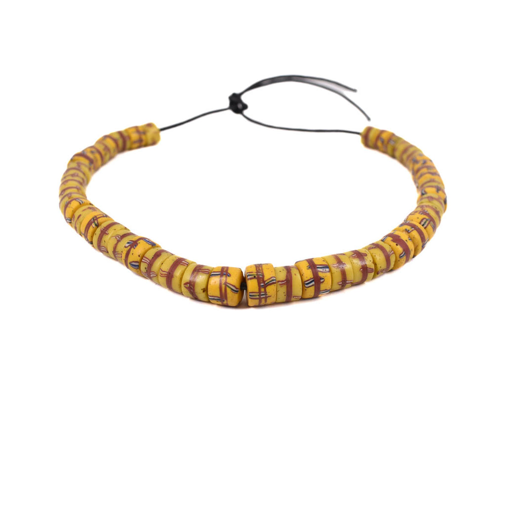 Yellow Venetian Trade Beads Ericson Collection