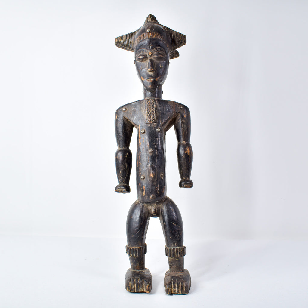 Anyi Attye Standing Male Figure Côte d'Ivoire