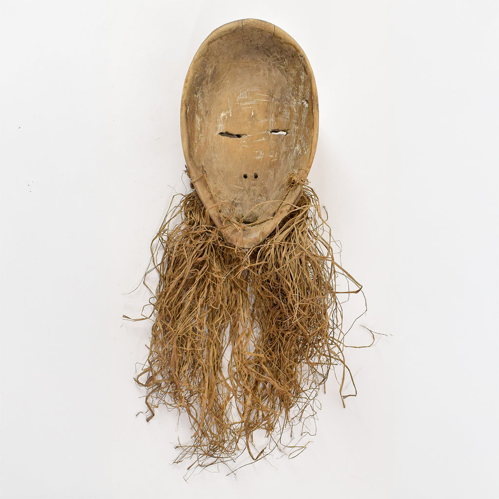 Lega Bwami Society Mask with Raffia Congo