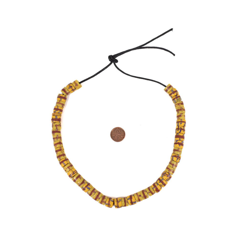 Yellow Venetian Trade Beads Ericson Collection