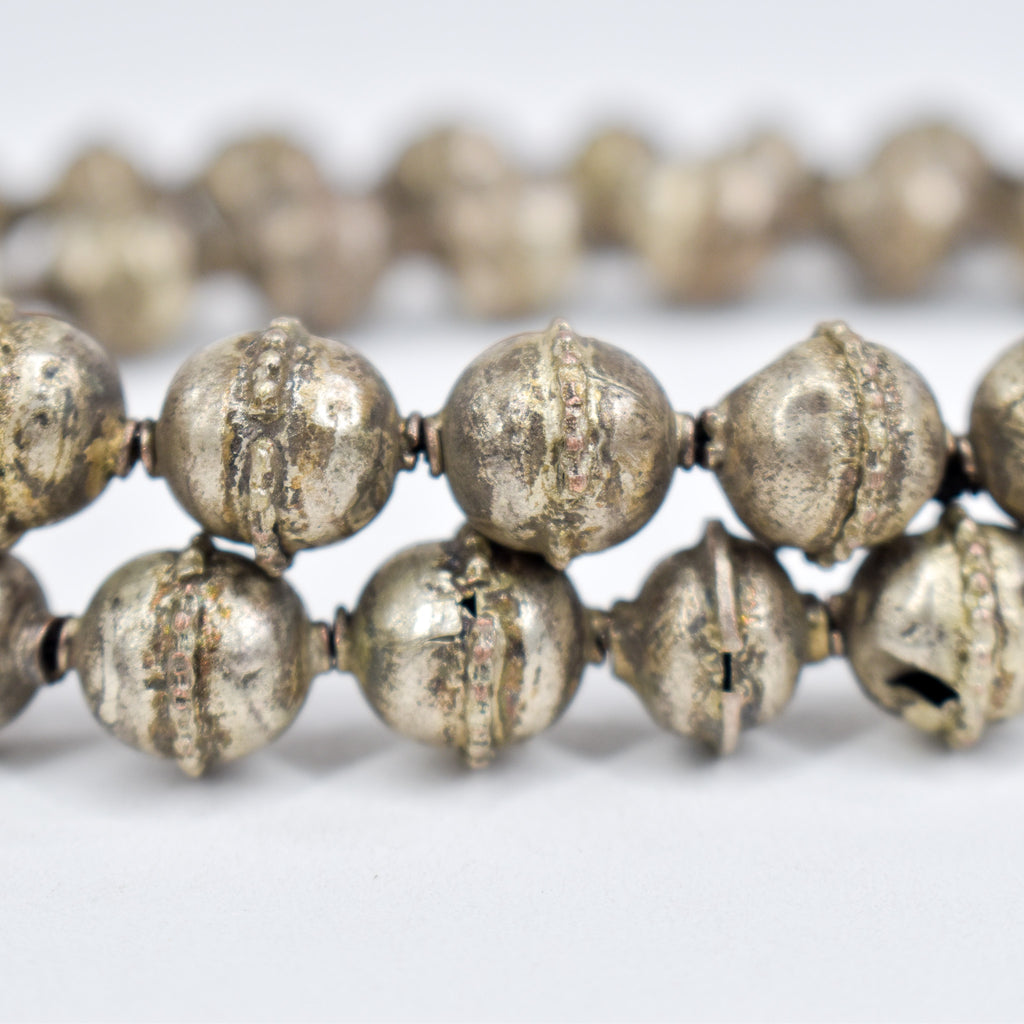 Old Ethiopian Silver Colored Trade Beads