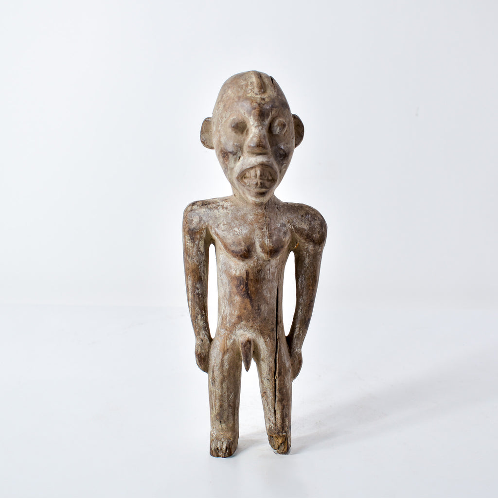 Kongo Double Sided Male and Female Wood Figure Congo
