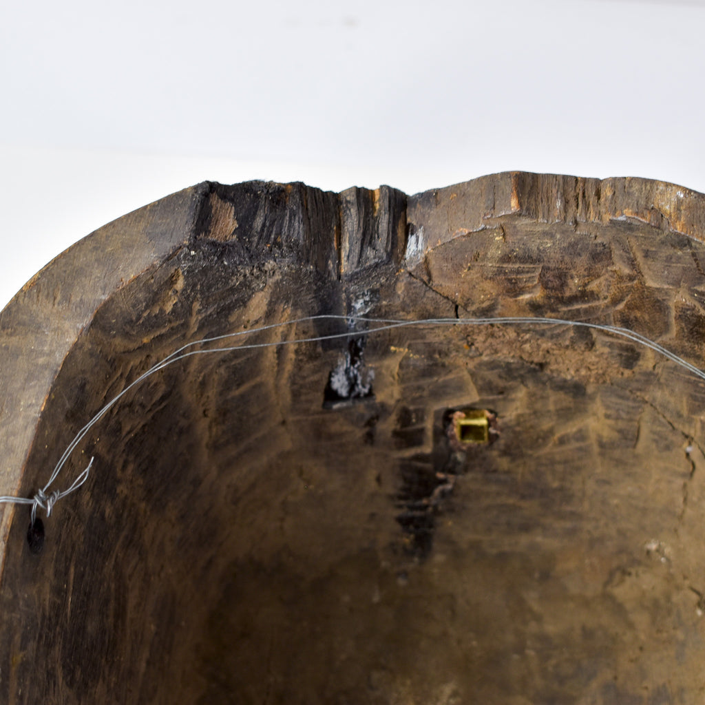 Luba Wood Mask with Horns Congo