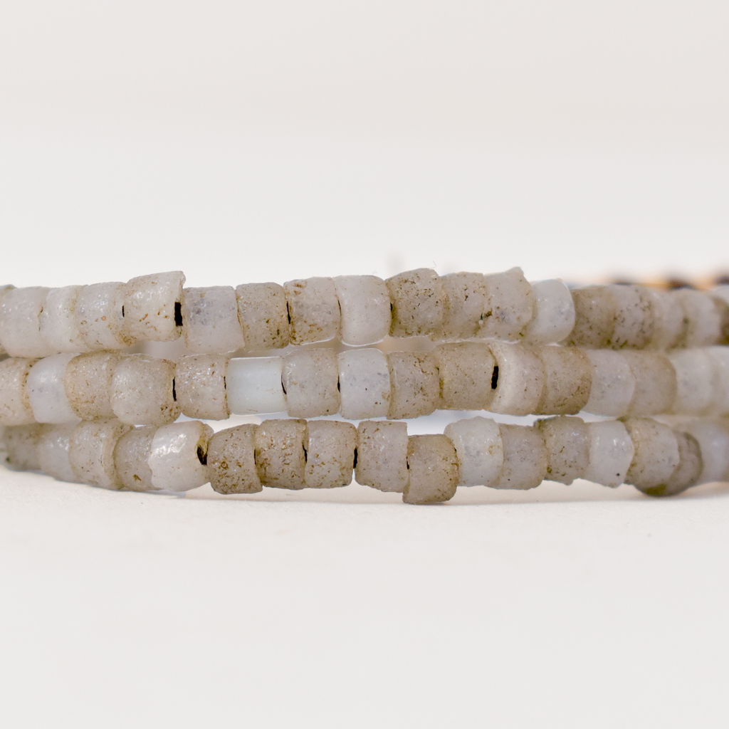 Grey Tile Trade Beads