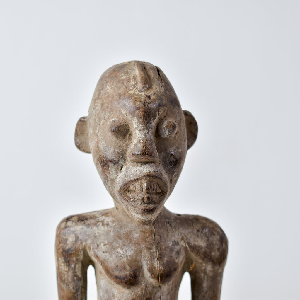 Kongo Double Sided Male and Female Wood Figure Congo