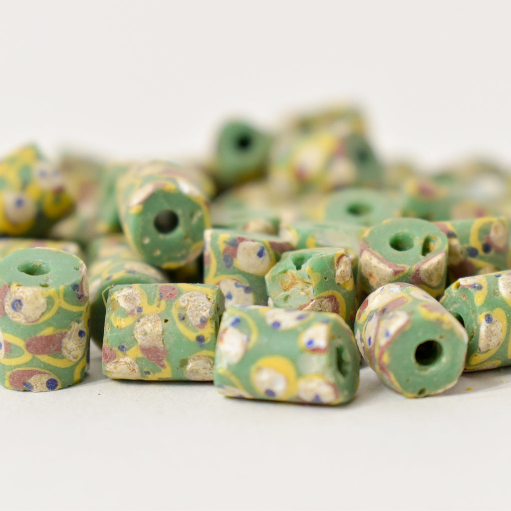 55 Venetian Green Trade Beads