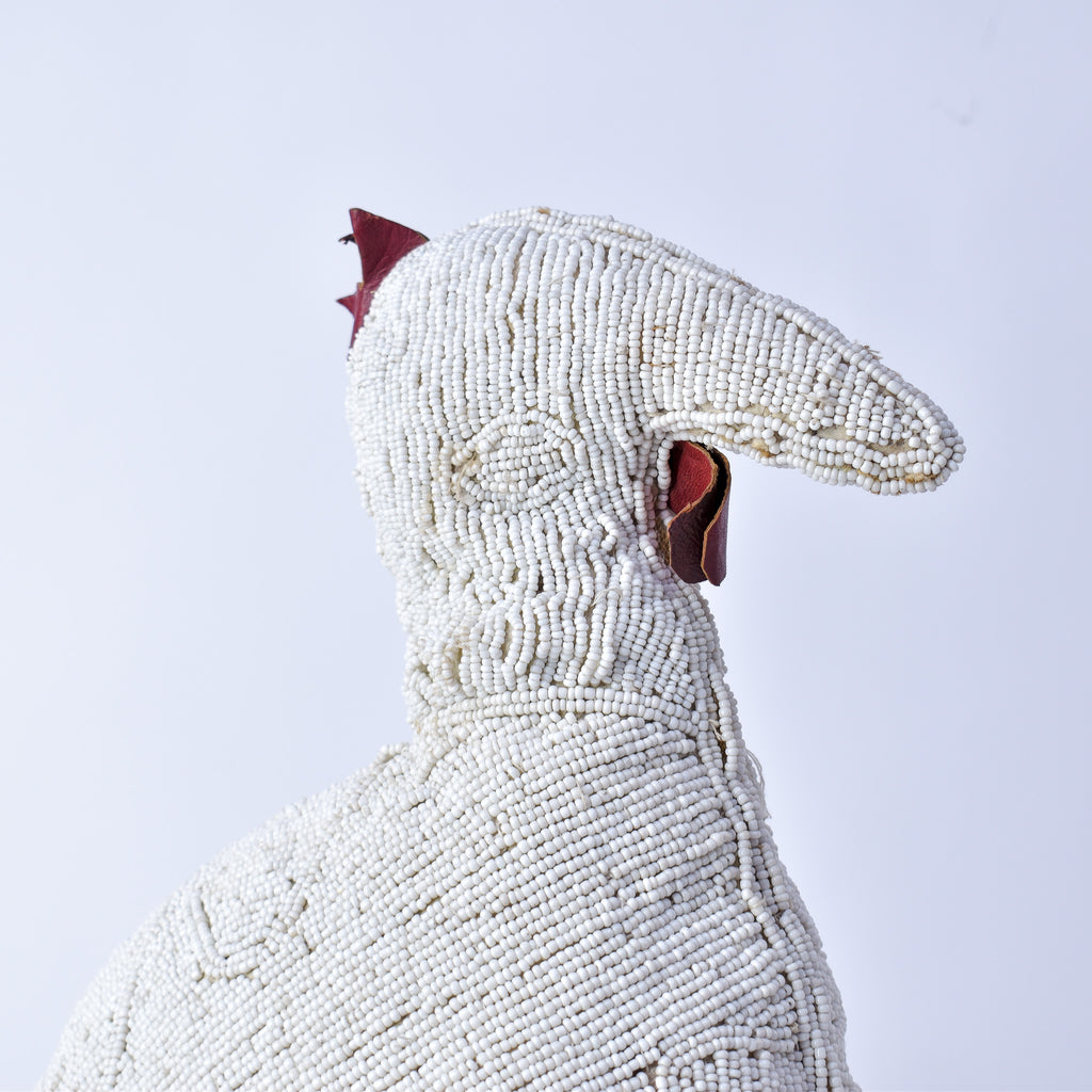 Yoruba Beaded White Chicken Nigeria