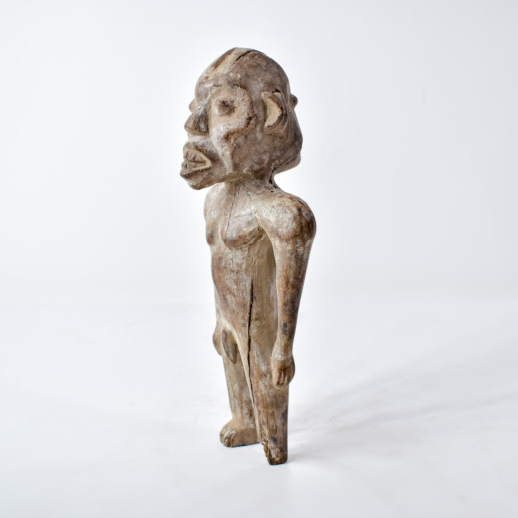 Kongo Double Sided Male and Female Wood Figure Congo