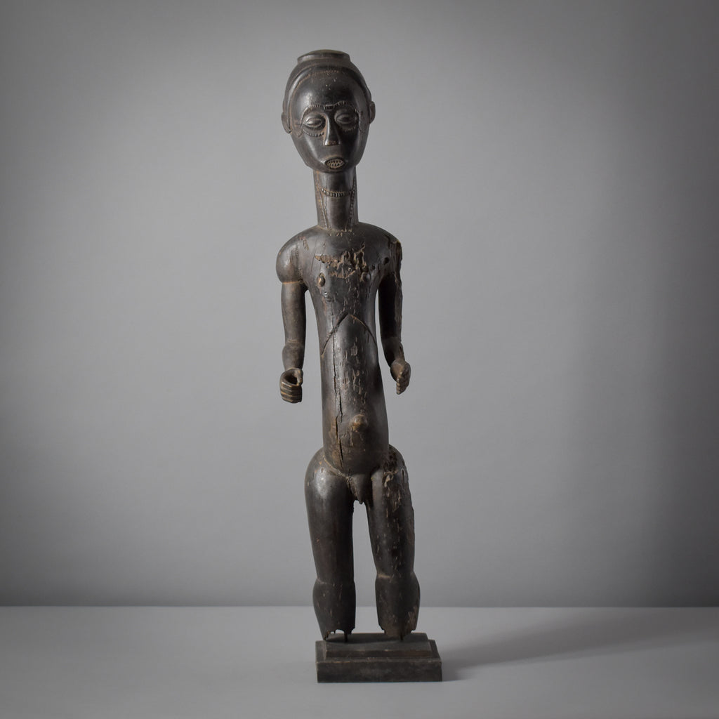 Bete Standing Male Figure on Custom Base Côte d'Ivoire