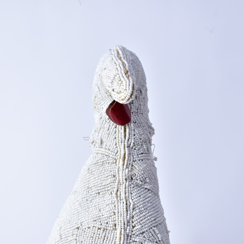 Yoruba Beaded White Chicken Nigeria
