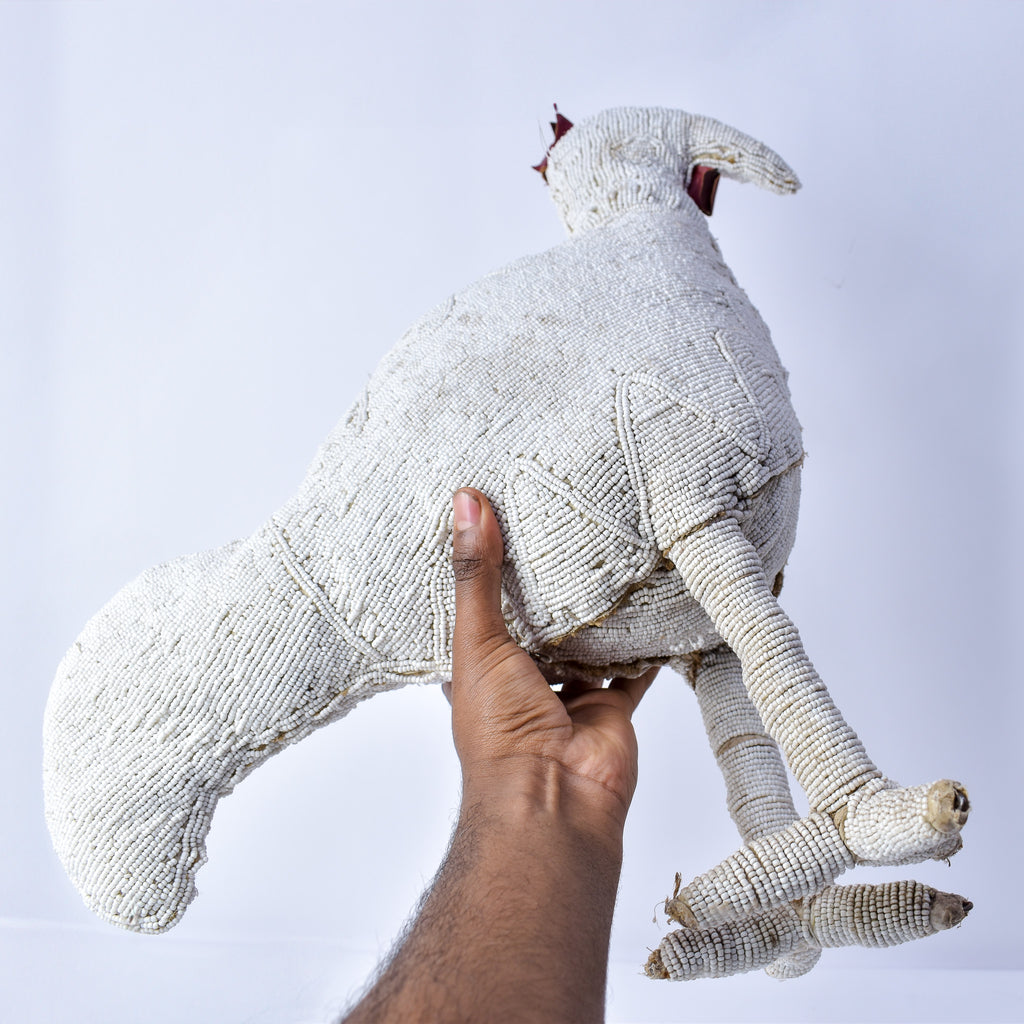 Yoruba Beaded White Chicken Nigeria
