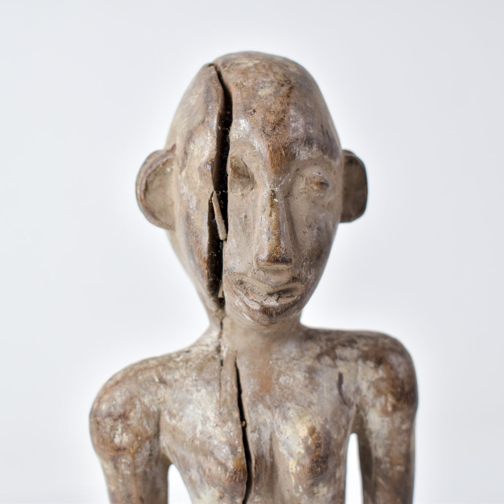 Kongo Double Sided Male and Female Wood Figure Congo