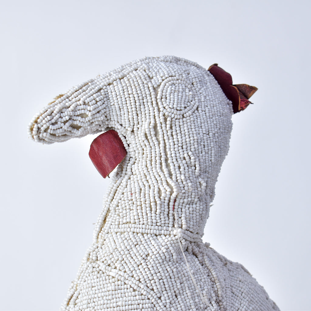 Yoruba Beaded White Chicken Nigeria