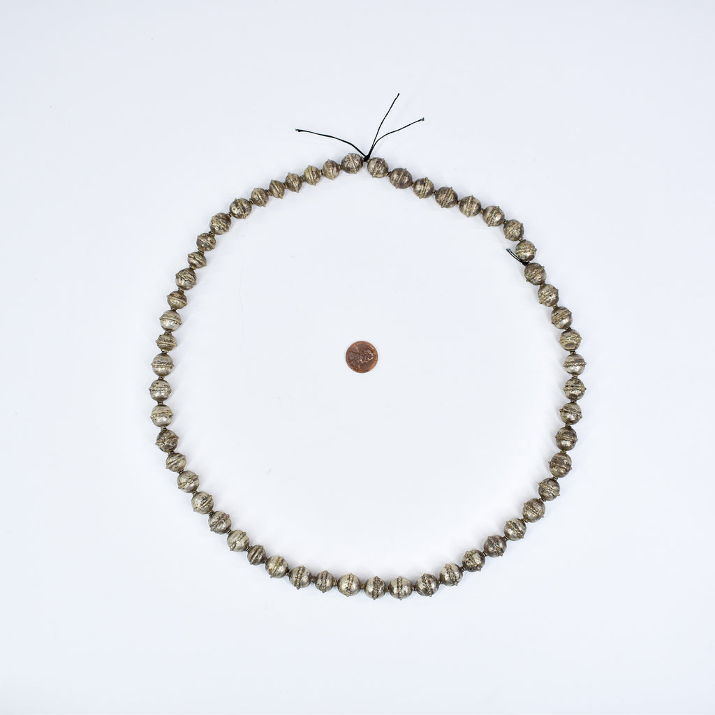 Old Ethiopian Silver Colored Trade Beads