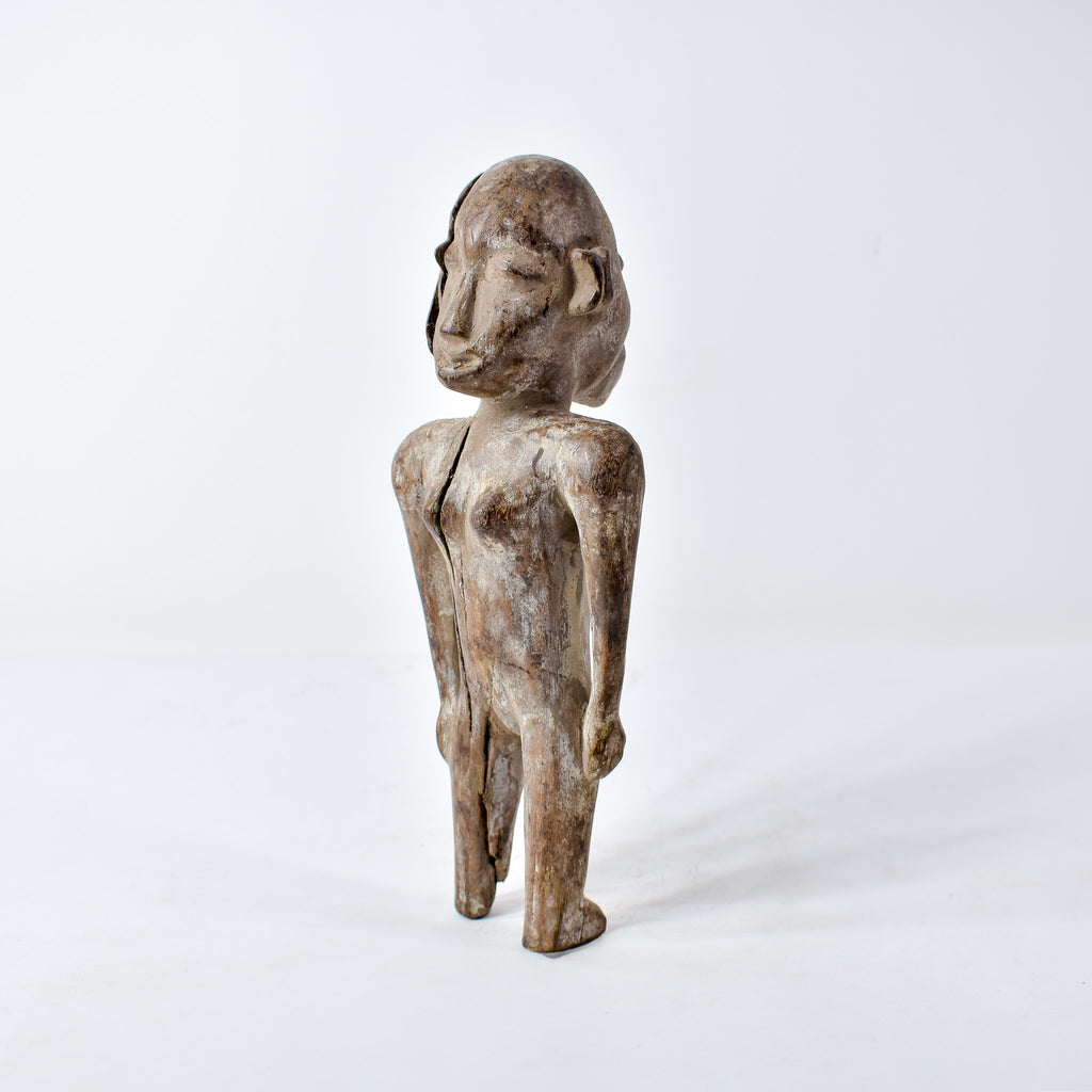 Kongo Double Sided Male and Female Wood Figure Congo