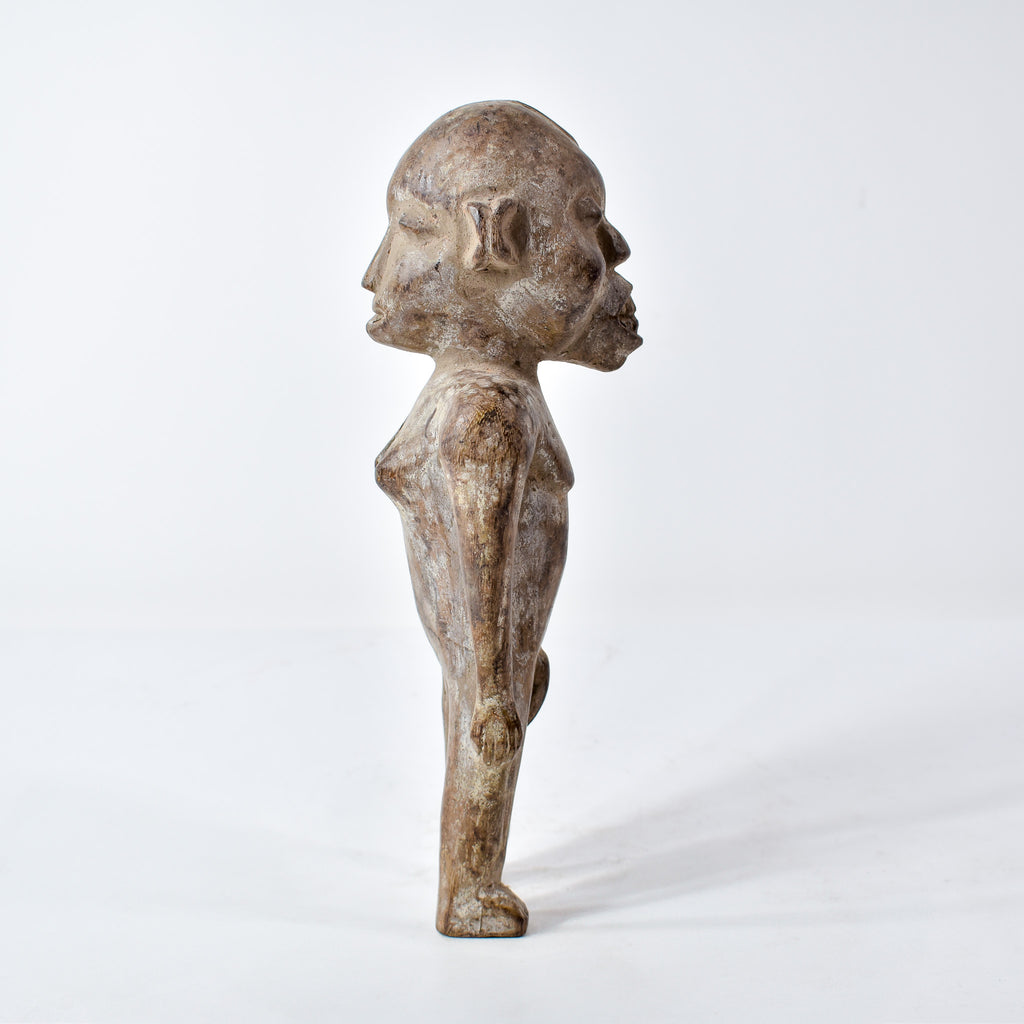 Kongo Double Sided Male and Female Wood Figure Congo