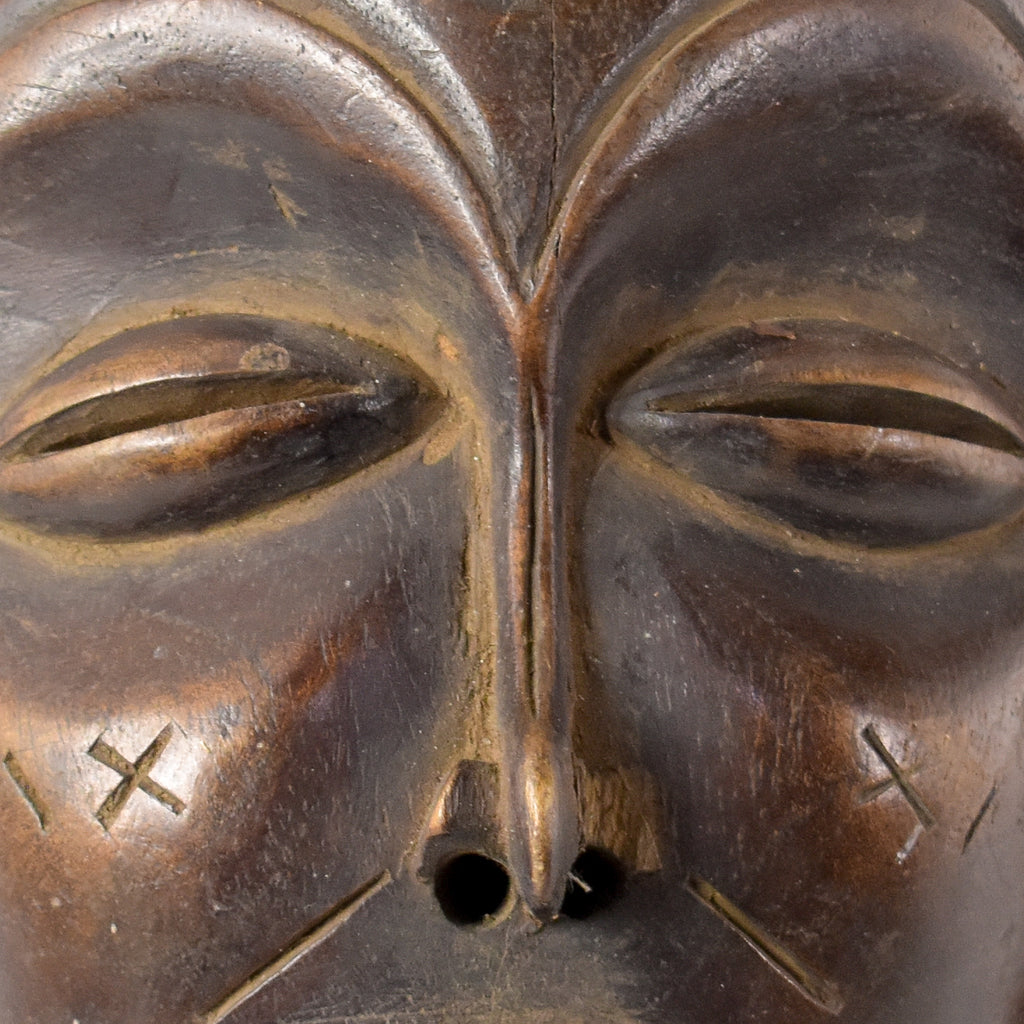 Chokwe Mask Mwana Pwo with Headdress Congo