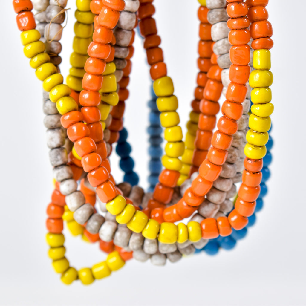 11 Strands Mixed Glass Trade Bead Grab Bag