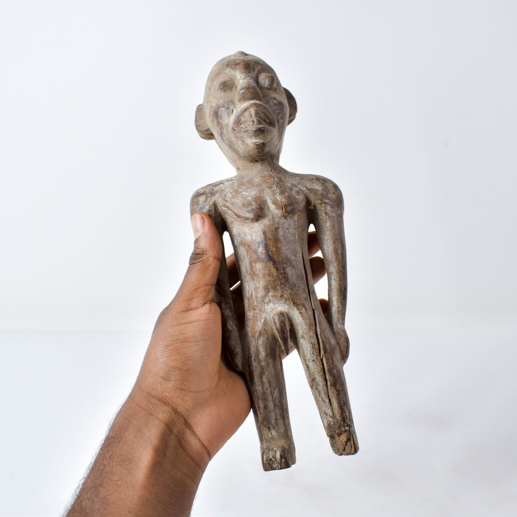 Kongo Double Sided Male and Female Wood Figure Congo