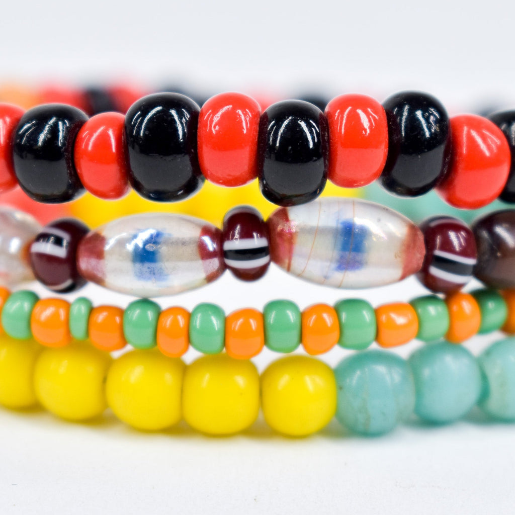 Bohemian Mixed Trade Beads 32 Inch