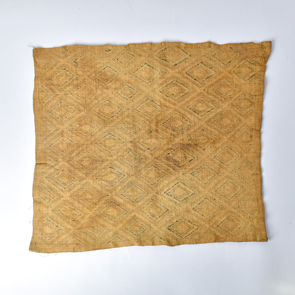 Kuba Raffia Square Textile Congo 22x19 Inch