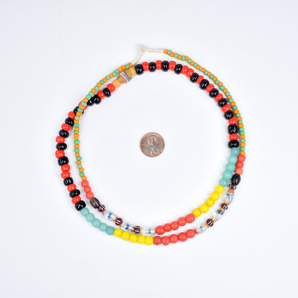 Bohemian Mixed Trade Beads 32 Inch