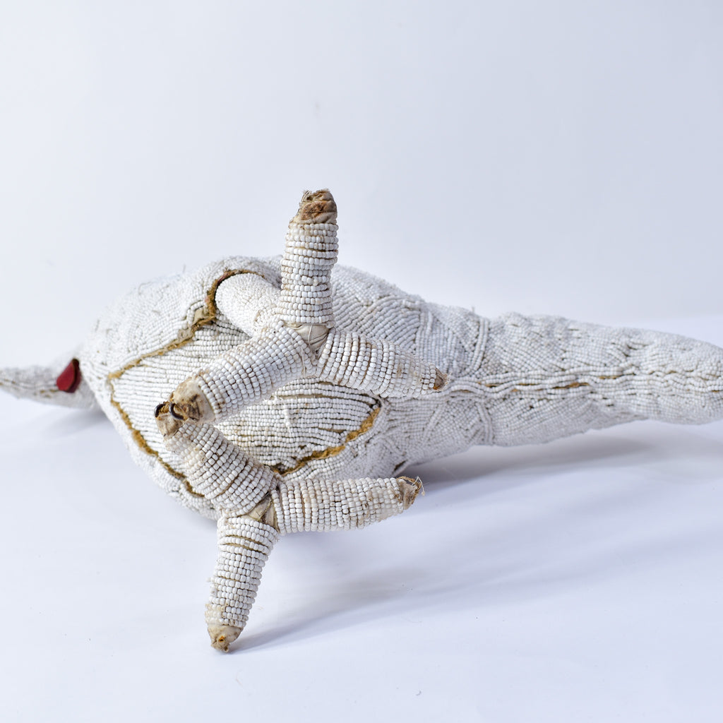 Yoruba Beaded White Chicken Nigeria