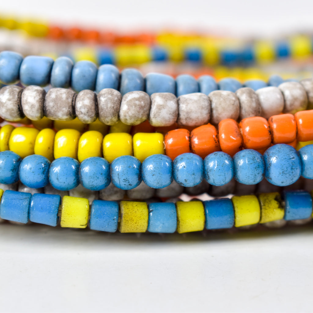 11 Strands Mixed Glass Trade Bead Grab Bag